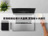 蒸饭柜排名榜十大品牌,蒸饭柜十大排行