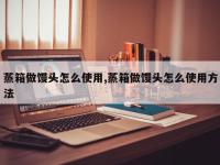 蒸箱做馒头怎么使用,蒸箱做馒头怎么使用方法