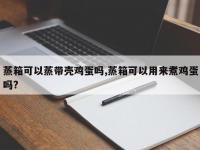 蒸箱可以蒸带壳鸡蛋吗,蒸箱可以用来煮鸡蛋吗?