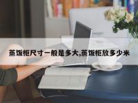 蒸饭柜尺寸一般是多大,蒸饭柜放多少米